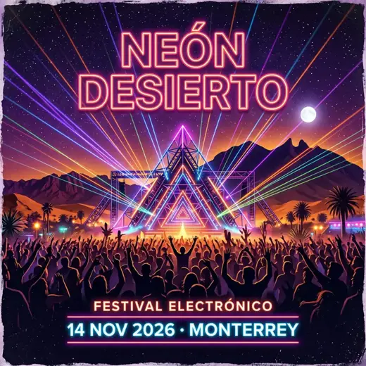 Cartel de Neón Desierto